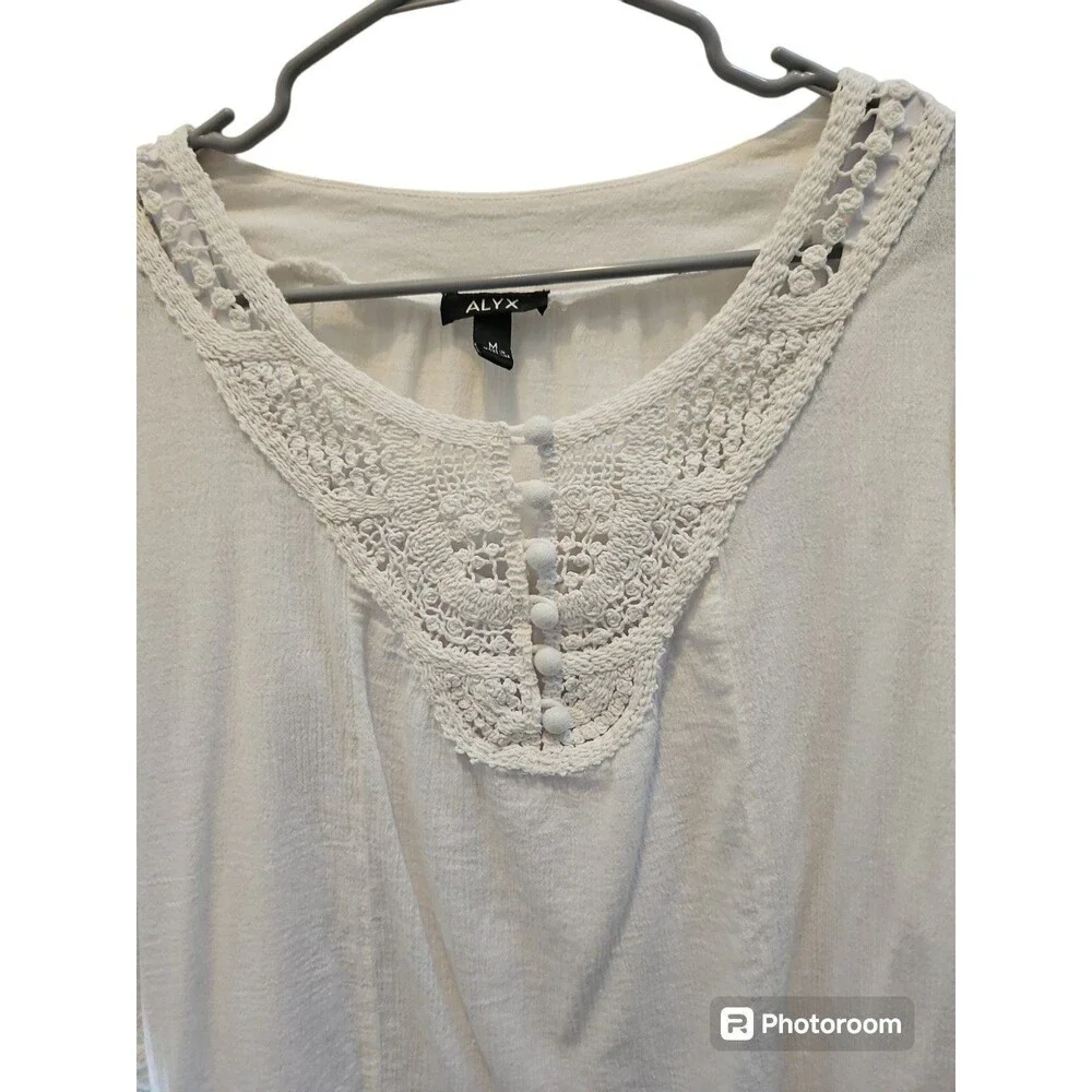 ALYX WHITE TOP SZ M - Picture 2 of 6